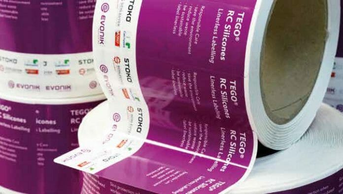 Evonik, Thermopapier, Linerless,