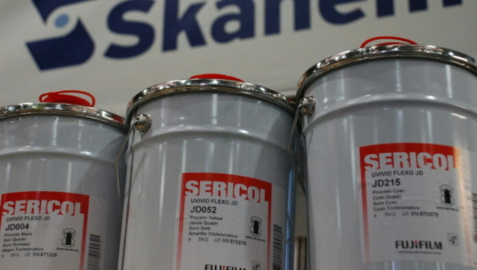 Skanem, Fujifilm, Sericol, UV-Flexodruckfarbe,